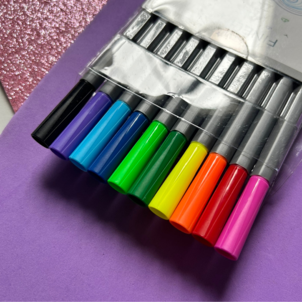 Caneta Fineliner BRW - Estojo com 10 cores - Image 2