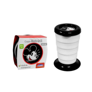 Copo Retrátil com tampa do Mickey / Minnie 330ml