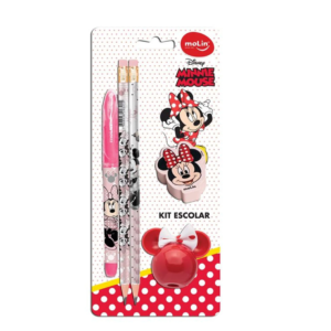 Kit Escolar Minnie 5 Peças Molin