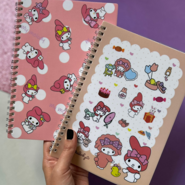 Caderno Espiral Pautado A5 My Melody